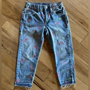 GAP Kids Blue Jeans with Cherry Print